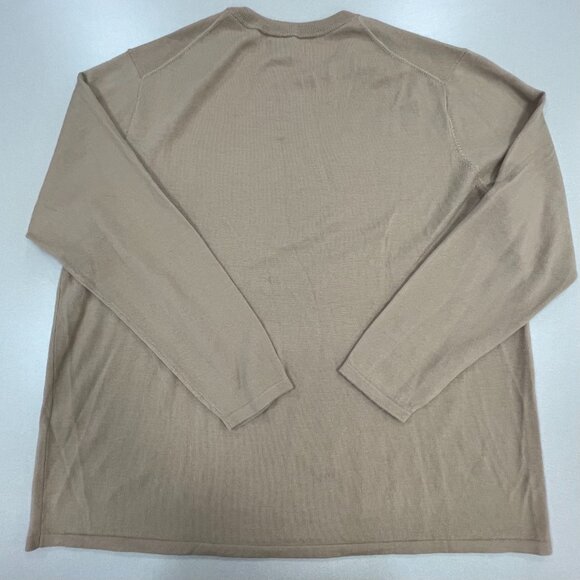 The Commons Men's 100% Merino Wool Sweater in Tannin, XXL - Picture 2 of 5